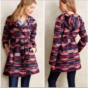 Anthropologie Tabitha Leona Aztec Coat Sz M